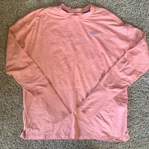 Women’s Nike Long Sleeve Running Top. Size Medium. Pink/Coral. Like New.
